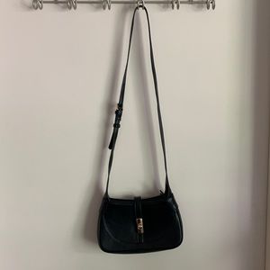 Mango cross body bag with gold colored hardware